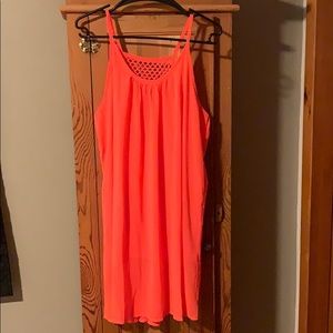 Neon Orange Beach Dress